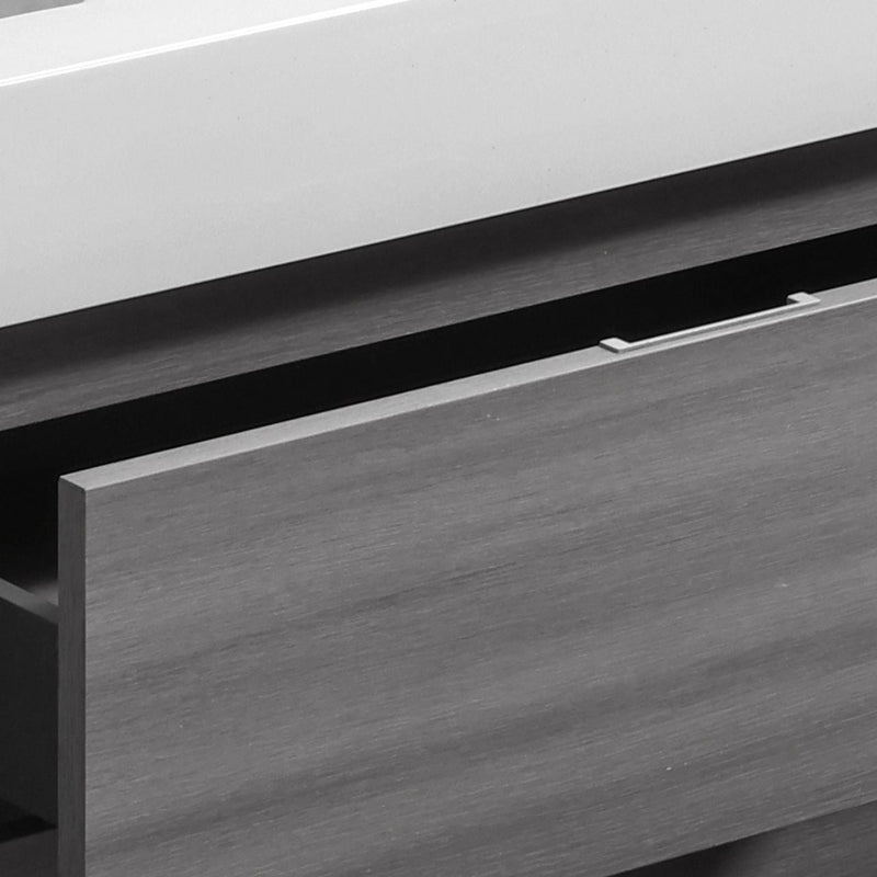 Kube Bath Bliss 40" Vulcan Ash Grey Free Standing Modern Bathroom Vanity - FMB40-VAG