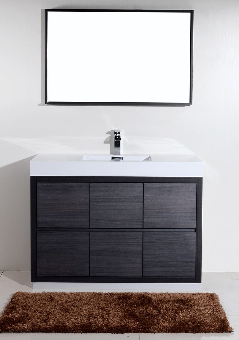 Kube Bath Bliss 48" Gray Oak Free Standing Modern Bathroom Vanity - FMB48-GO