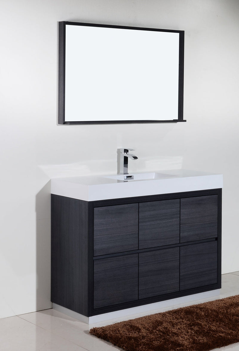 Kube Bath Bliss 48" Gray Oak Free Standing Modern Bathroom Vanity - FMB48-GO