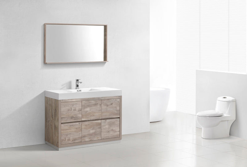 Kube Bath Bliss 48" Nature Wood Free Standing Modern Bathroom Vanity - FMB48-NW