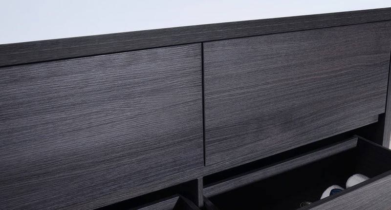 Kube Bath Bliss 60" Double Sink Gray Oak Free Standing Modern Bathroom Vanity - FMB60D-GO
