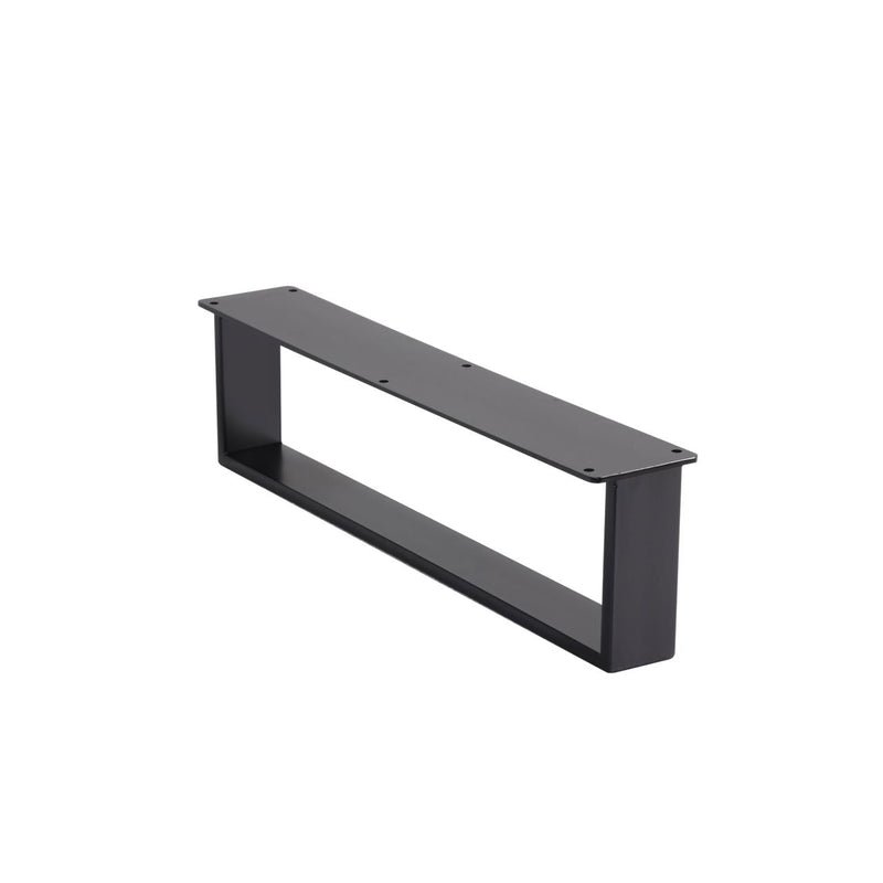 Kube Bath FIORE 24'' Floor Mount Mount Cabinet Oak Wood with Matte Black Legs - FSKSW24-OAKWOOD-BK