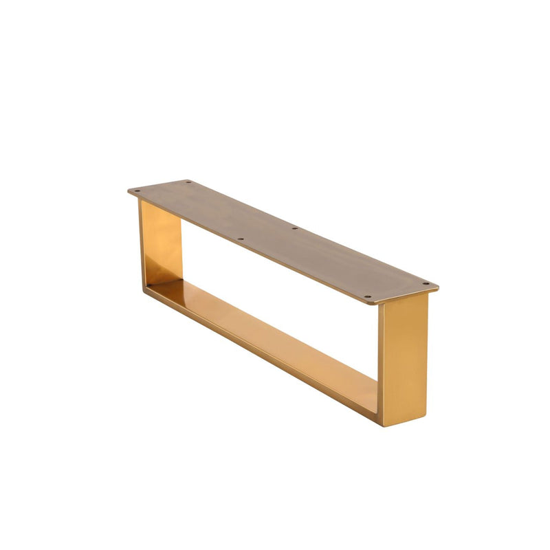 Kube Bath FIORE 48'' Double Sink Floor Mount Cabinet Oak Wood with Brushed Gold Legs - FSKSW48D-OAKWOOD-GOLD