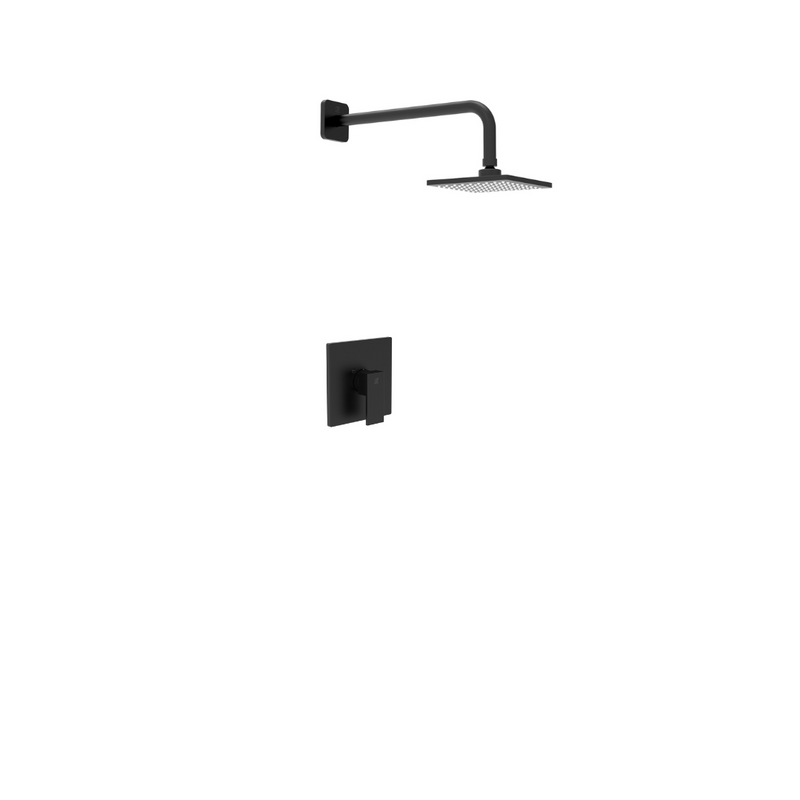 Pearl Ethan II Shower Set 2  Pressure Balance Shower Faucet Rain Shower Matte Black GBBE-SET2-MB-B