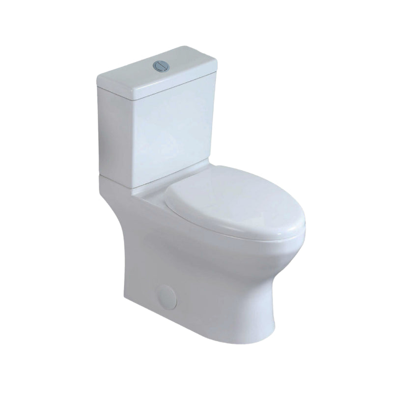 Pearl Isaac Elongated Chair Height 2-Piece 4L/6L Dual Flush Toilet with Soft Close Seat - GBW616