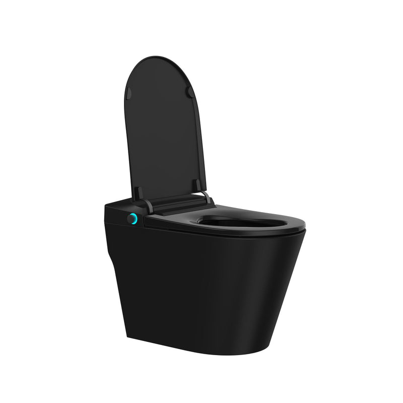 KubeBath Klenz Chair Height Elongated Bidet Smart Toilet Matte Black - KAT-950DF-BW