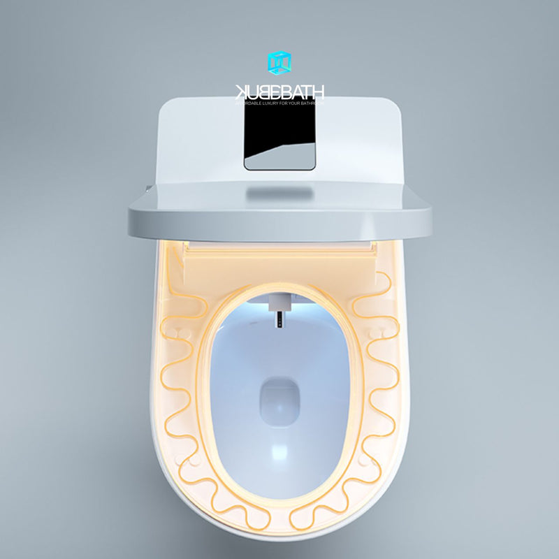KubeBath Lumi Chair Height Elongated Bidet Smart Toilet - KAT-980DF