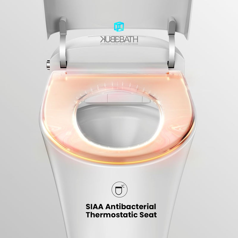 KubeBath Lumi Chair Height Elongated Bidet Smart Toilet - KAT-980DF