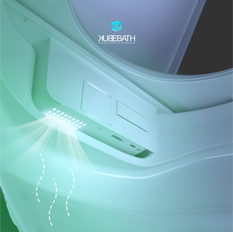 KubeBath Lumi Chair Height Elongated Bidet Smart Toilet - KAT-980DF