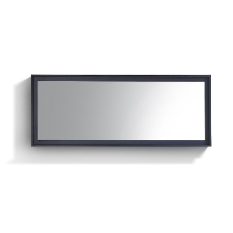 KubeBath Bliss 70" Framed Rectangle Bathroom Mirror With Shelve Blue - KB70BLUE-M