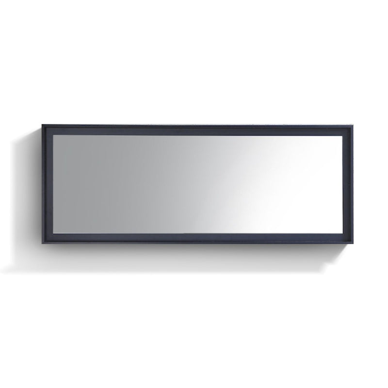 KubeBath Bliss 80" Framed Rectangle Bathroom Mirror With Shelve Gloss Blue - KB80BLUE-M