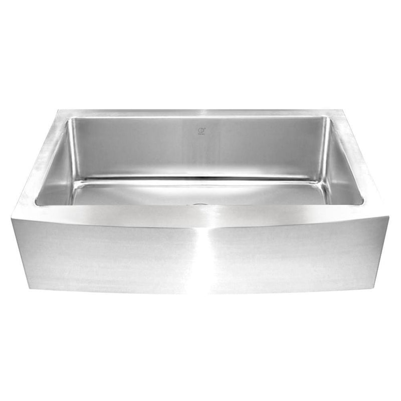 Pearl KESHI-PR 33" Single Bowl Apron Front Kitchen Sink – Stainless Steel – GBSRR3320C-AP