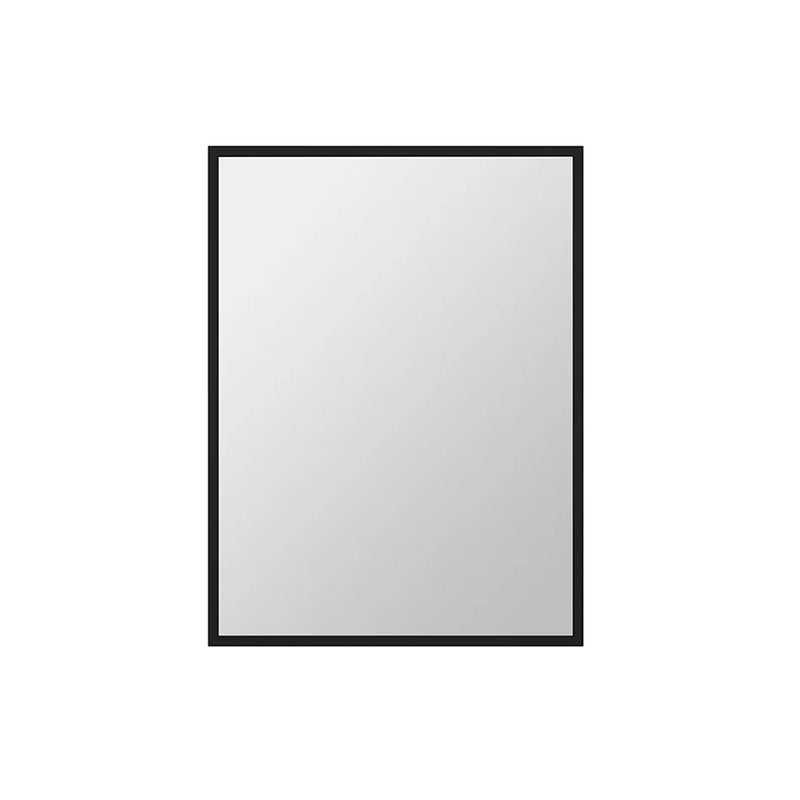 KubeBath 23" Stainless Steel Rectangle Framed Bathroom Mirror Matte Black - KMM23BK