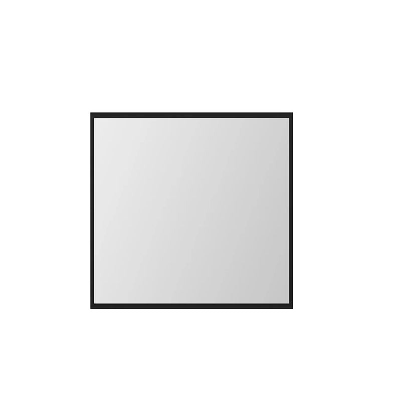 KubeBath 28" Stainless Steel Rectangle Framed Bathroom Mirror Matte Black - KMM28BK