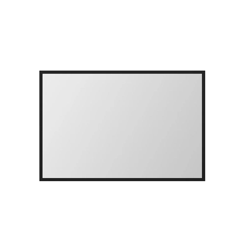 KubeBath 34" Stainless Steel Rectangle Framed Bathroom Mirror Matte Black - KMM34BK