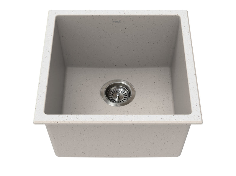 Vogt Vienna GS 17" Single-Bowl Vogranite Bar / Prep Sink – Sand Dune – KS.1717.V06G-61