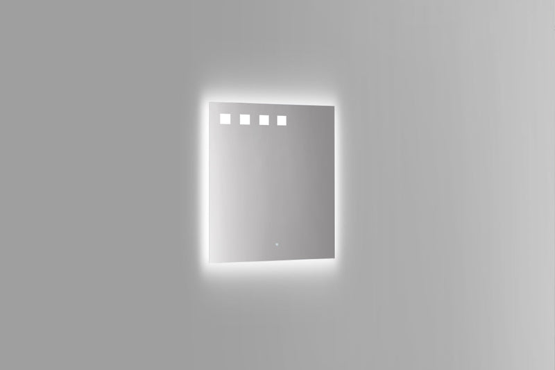 KubeBath Pixel 24" Frameless Rectangle LED Bathroom Mirror - LEDKP24