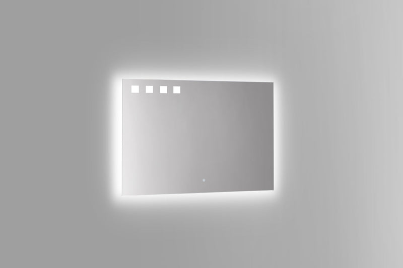 KubeBath Pixel 40" Frameless Rectangle LED Bathroom Mirror - LEDKP40