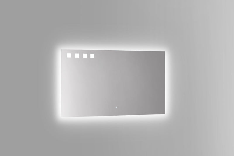 KubeBath Pixel 48" Frameless Rectangle LED Bathroom Mirror - LEDKP48