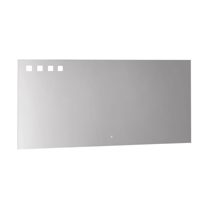 KubeBath Pixel 55" Frameless Rectangle LED Bathroom Mirror - LEDKP60
