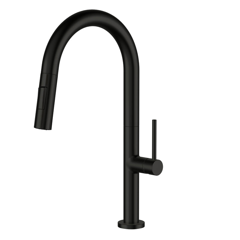 Pearl LENNOX II Pull-Down Dual Spray Kitchen Faucet Matte Black GBF816B-MB