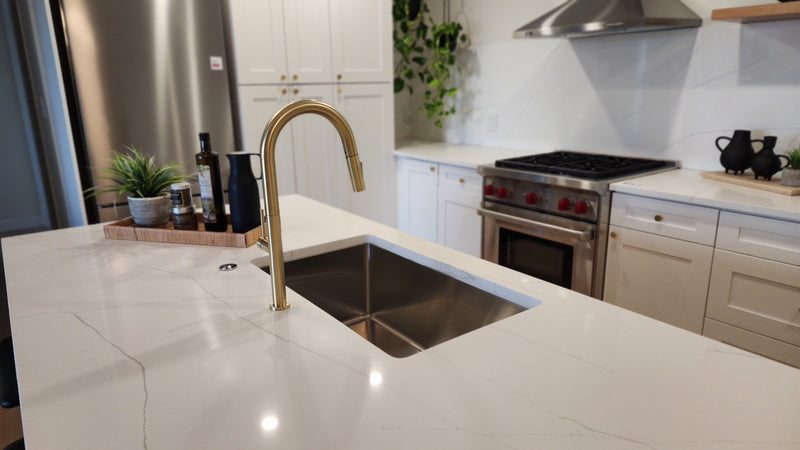 Pearl HANA-PMR GEO 27" Single Bowl Undermount Kitchen Sink – Stainless Steel – GGSRR2718