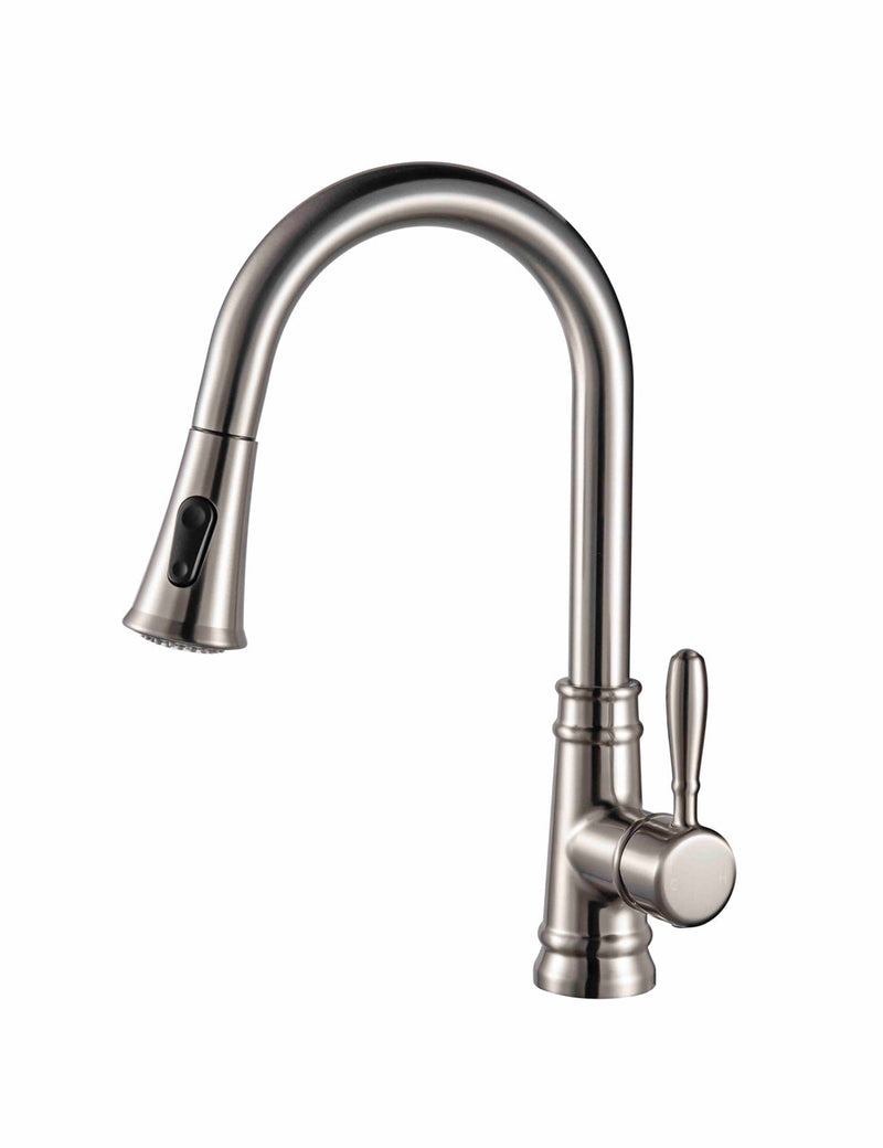 Pearl LINCOLN Pull-Down Dual Spray Kitchen Faucet Brushed Nickel GBF806-BN