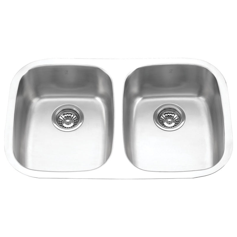 Pearl MABE-EXI 29" Double Equal Undermount Kitchen Sink – Stainless Steel – GBD551