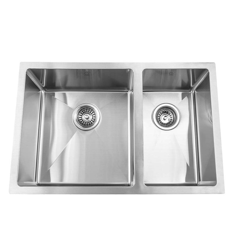 Pearl QILA-KL 27" Large Bowl Left Undermount Kitchen Sink – Stainless Steel – GQD2718L