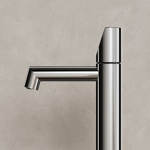 Rubi Moon Single Hole Lav. Faucet With Push Drain Stainless Steel - RMO11IX