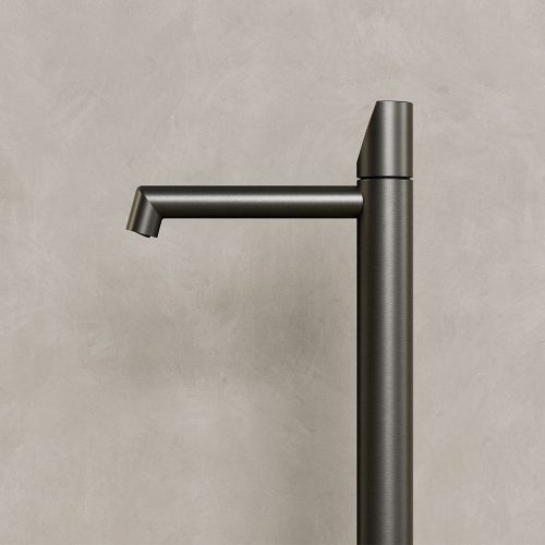 Rubi Moon Vessel Lav. Faucet With Push Drain Gunmetal - RMO11XGM