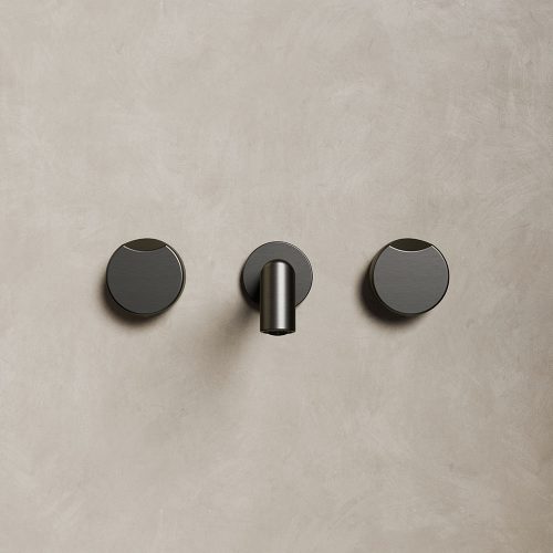 Rubi Moon Wall Mount Lav. Faucet Without Drain Gunmetal - RMO17WDGM