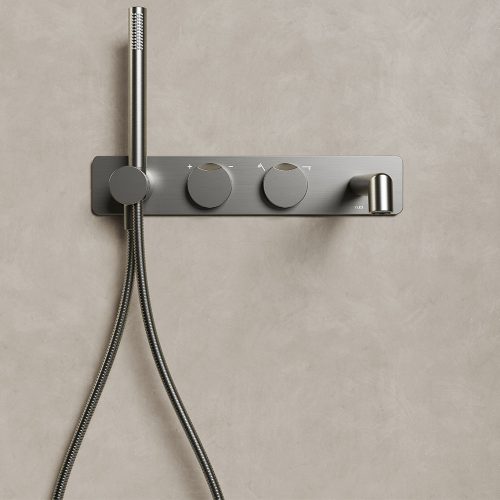 Rubi Moon Wall Mount Tub Faucet Stainless Steel - RMO32DIX