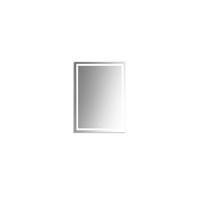 KubeBath Sleek 24" Frameless Rectangle LED Bathroom Mirror - SKRLED24