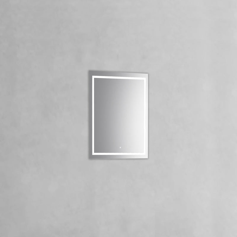 KubeBath Sleek 24" Frameless Rectangle LED Bathroom Mirror - SKRLED24