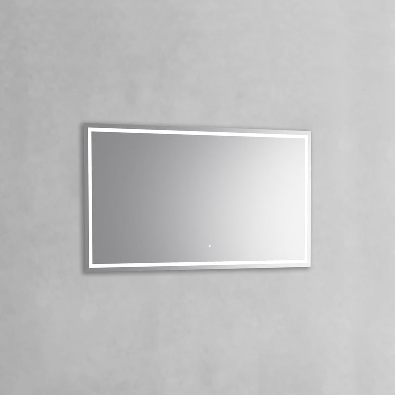 KubeBath Sleek 60" Frameless Rectangle LED Bathroom Mirror - SKRLED60