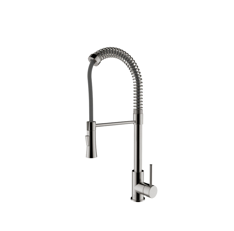 Pearl SPRING SPOUT III Professional Style Dual Spray Kitchen Faucet Brushed Nickel GBF855-BN