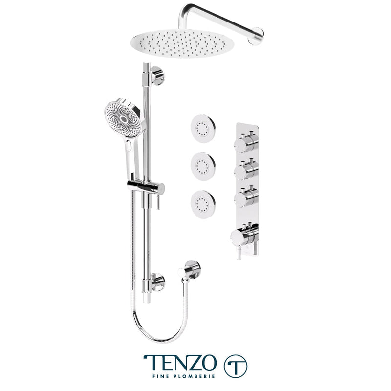 Tenzo Alyss Extenza Kit 3 Functions Thermo Chrome Finish - ALYT43-571112-CR