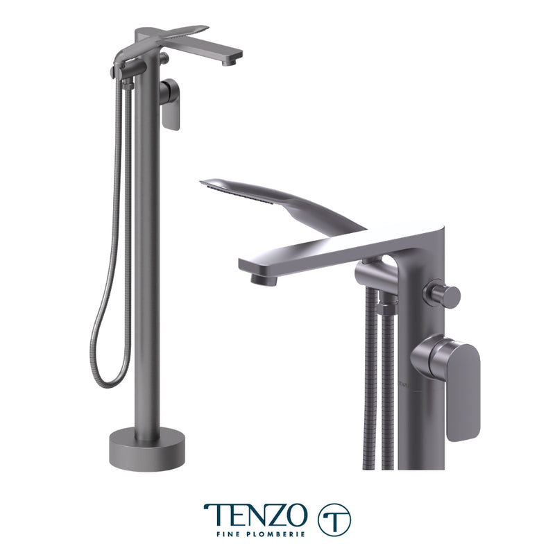 Tenzo Delano Freestanding Tub Filler – Gunmetal – DE52-GM
