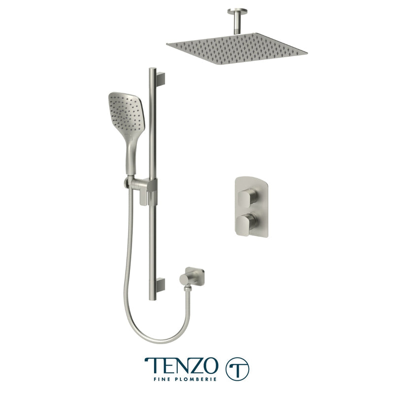 Tenzo Delano T-Box Kit 2 Functions Pres Bal Brushed Nickel Finish - DEPB32-21132-BN