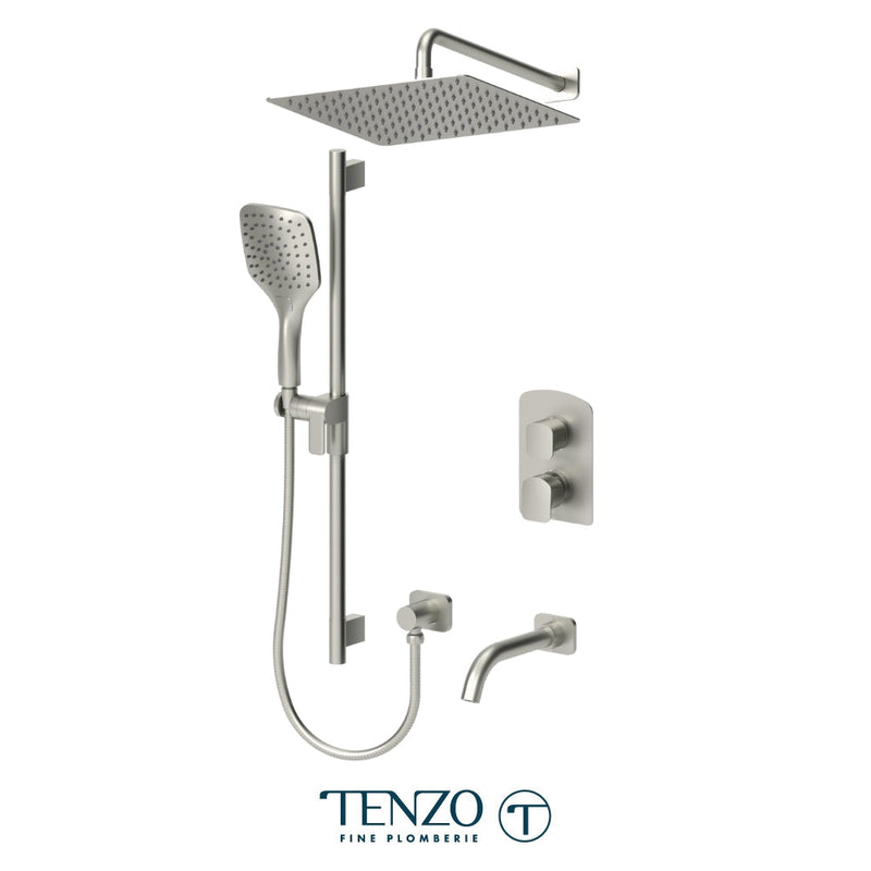 Tenzo Delano T-Box Kit 3 Functions Pres Bal Brushed Nickel Finish - DEPB33-501125-BN