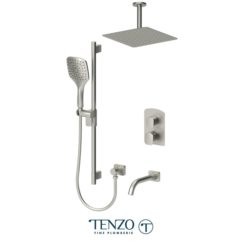 Tenzo Delano T-Box Kit 3 Functions Pres Bal Brushed Nickel Finish - DEPB33-511325-BN