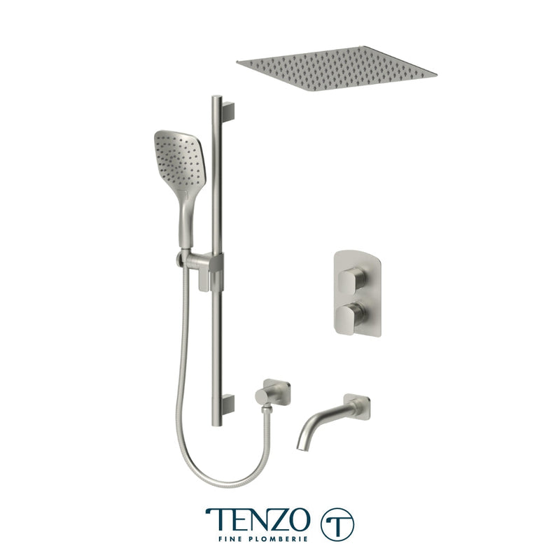 Tenzo Delano T-Box Kit 3 Functions Pres Bal Brushed Nickel Finish - DEPB33-511655-BN