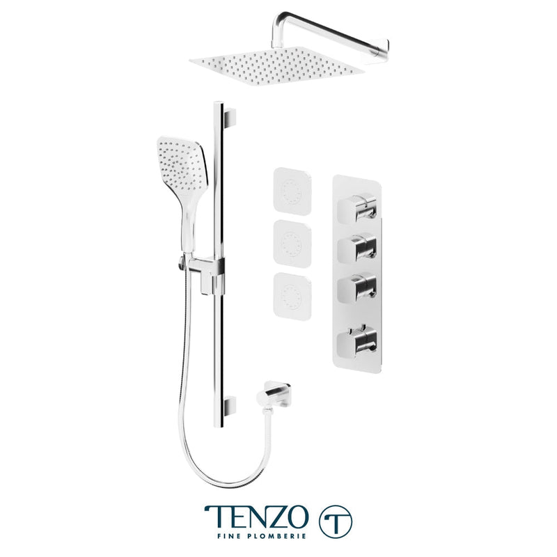 Tenzo Delano Extenza Kit 3 Functions Thermo Chrome Finish - DET43-571112-CR