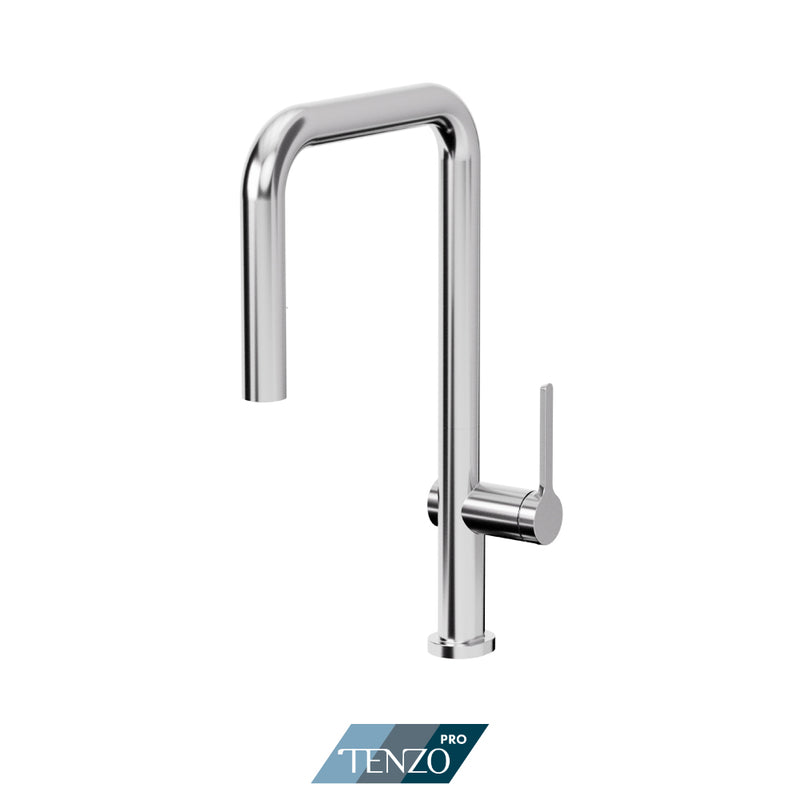 Tenzo Mylo Single-Handle Kitchen Faucet With Pull-Down & 2-Function Hand Shower Chrome Finish - MY131-CR