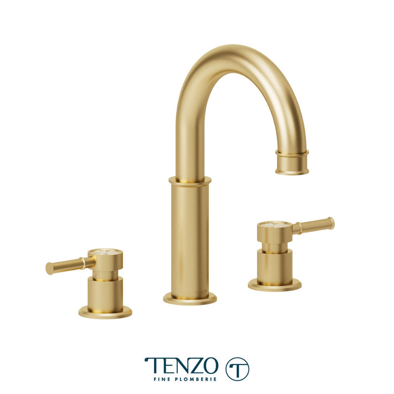 Tenzo Alyss 8in Lavatory Faucet Brushed Gold - ALY13-BG