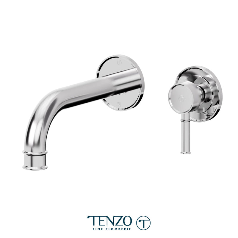 Tenzo Alyss Wall Mount Lavatory Faucet Chrome - ALY14-CR