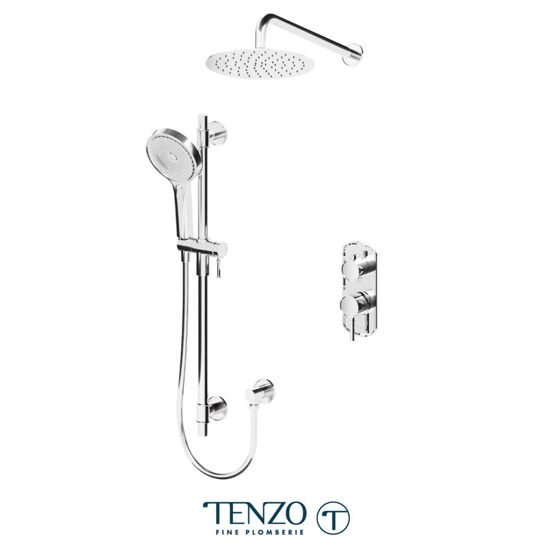 Tenzo Alyss T-Box Kit 2 Functions Pres Bal Chrome Finish - ALYPB32-20111-CR