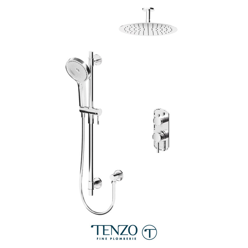 Tenzo Alyss T-Box Kit 2 Functions Pres Bal Chrome Finish - ALYPB32-21132-CR