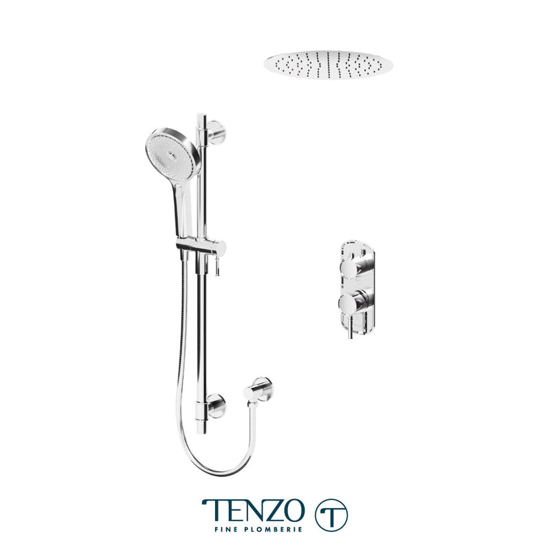 Tenzo Alyss T-Box Kit 2 Functions Pres Bal Chrome Finish - ALYPB32-21165-CR